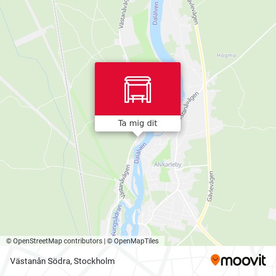 Västanån Södra karta