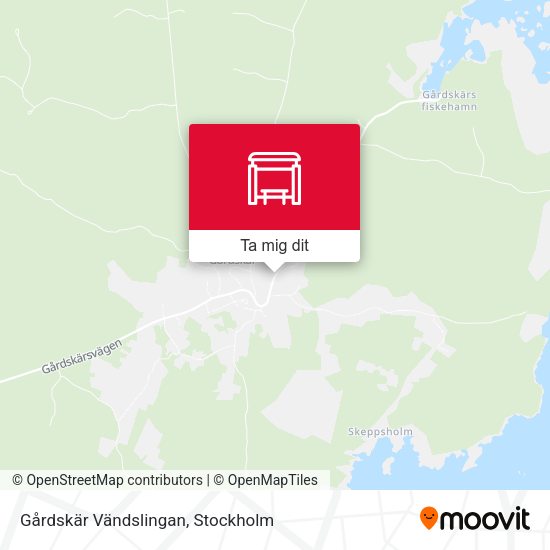 Gårdskär Vändslingan karta