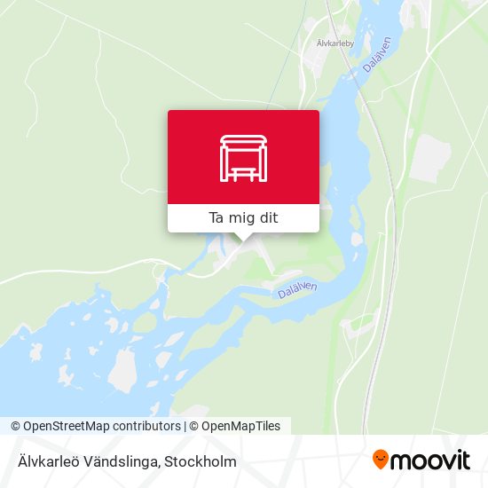 Älvkarleö Vändslinga karta