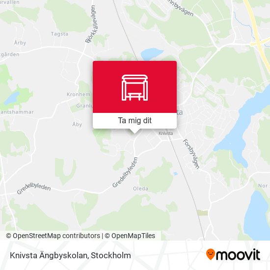 Knivsta Ängbyskolan karta