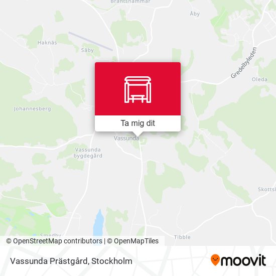 Vassunda Prästgård karta