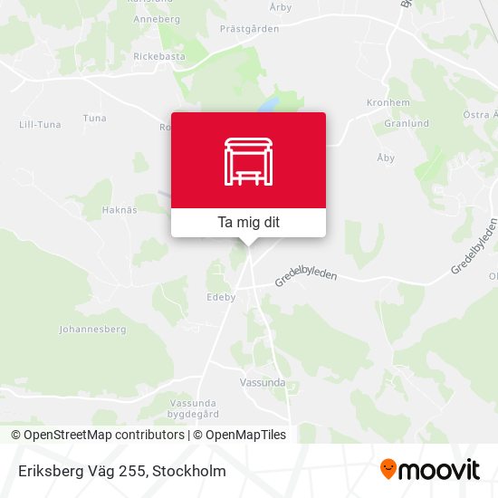 Eriksberg Väg 255 karta