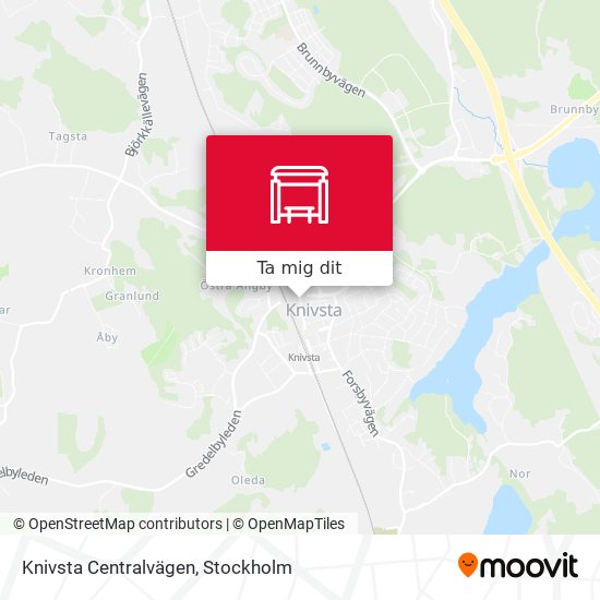 Knivsta Centralvägen karta