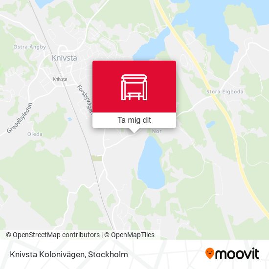 Knivsta Kolonivägen karta