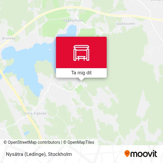 Nysätra (Ledinge) karta