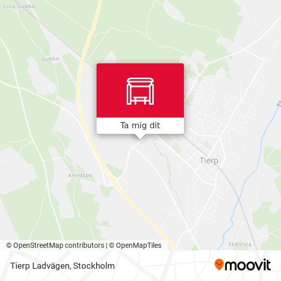 Tierp Ladvägen karta