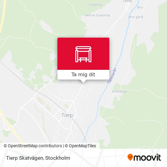 Tierp Skatvägen karta