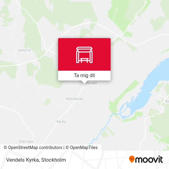 Vendels Kyrka karta