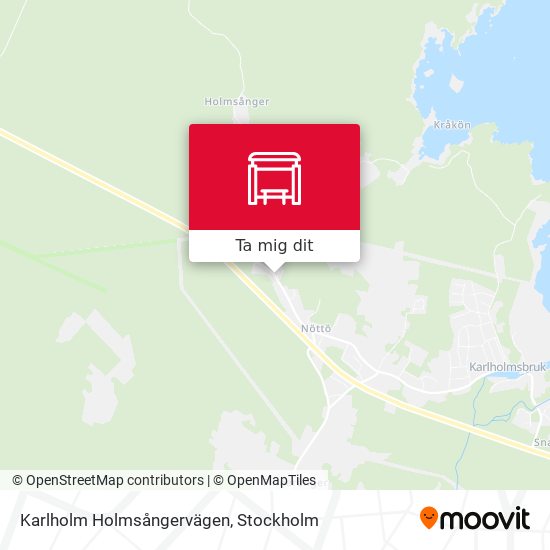 Karlholm Holmsångervägen karta