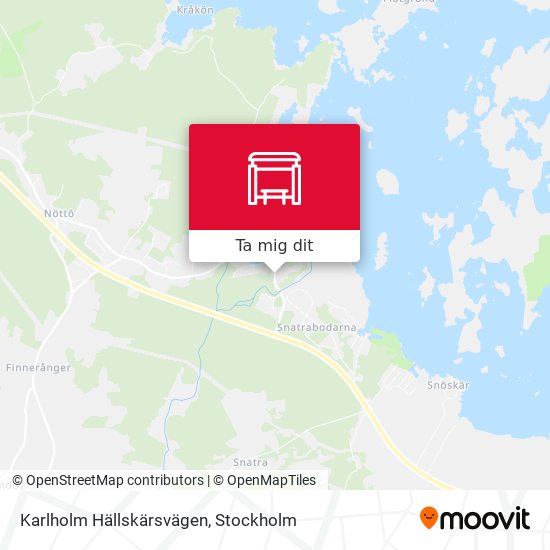 Karlholm Hällskärsvägen karta
