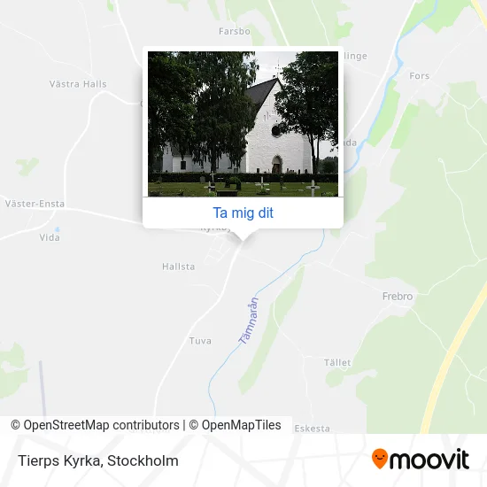 Tierps Kyrka karta
