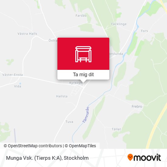 Munga Vsk. (Tierps K:A) karta