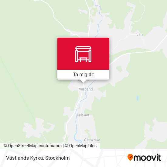Västlands Kyrka karta