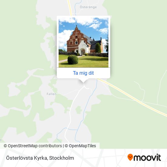 Österlövsta Kyrka karta