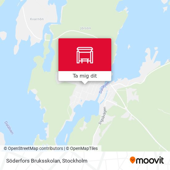 Söderfors Bruksskolan karta