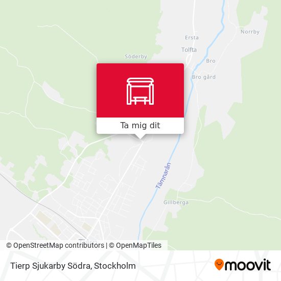 Tierp Sjukarby Södra karta