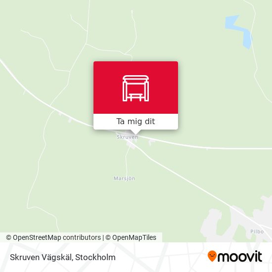 Skruven Vägskäl karta