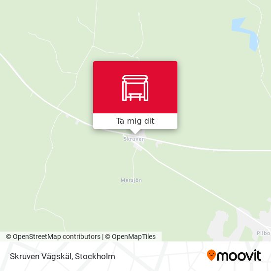 Skruven Vägskäl karta