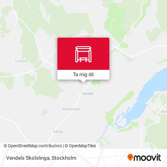 Vendels Skolslinga karta
