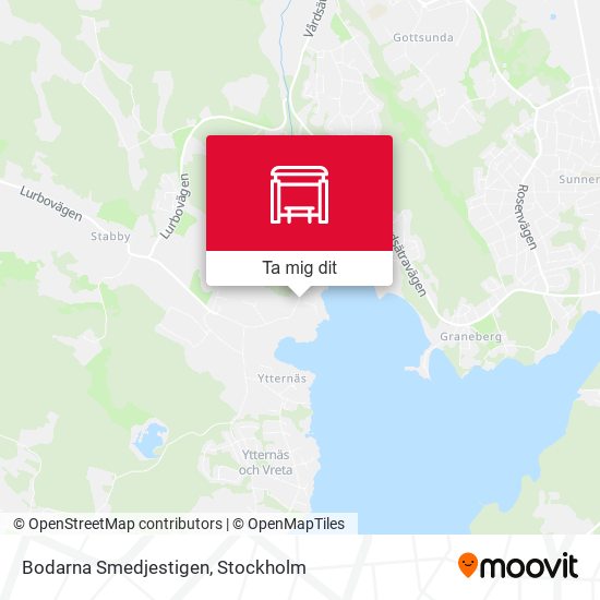 Bodarna Smedjestigen karta