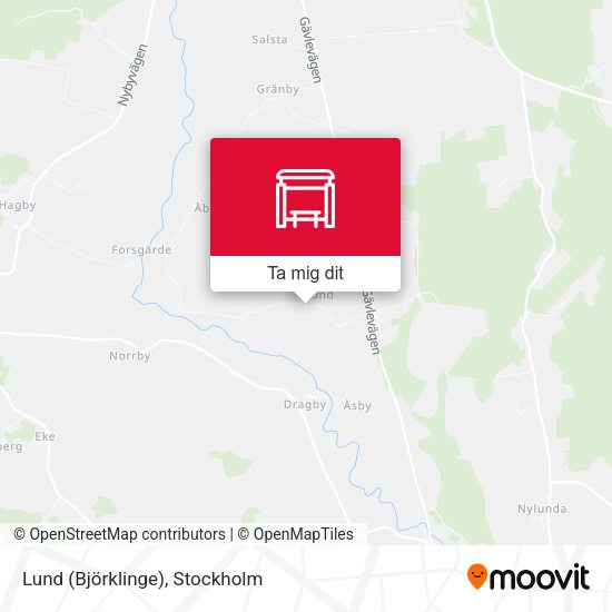Lund (Björklinge) karta