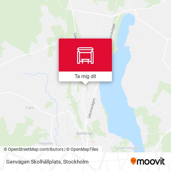 Genvägen Skolhållplats karta