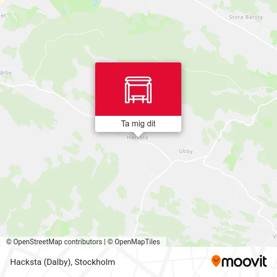 Hacksta (Dalby) karta