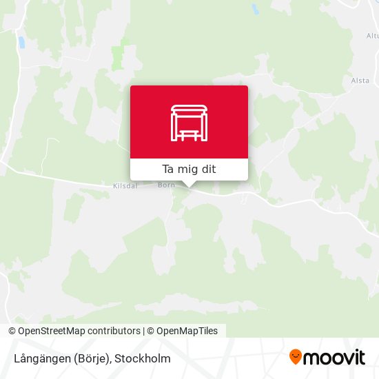 Långängen (Börje) karta