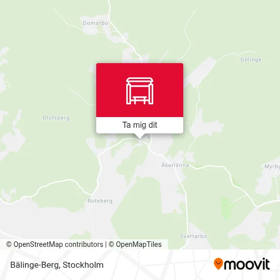 Bälinge-Berg karta