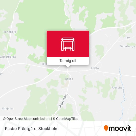 Rasbo Prästgård karta