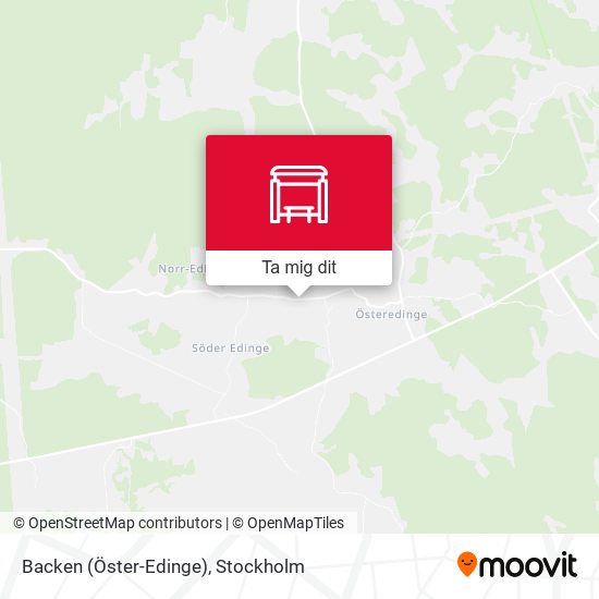 Backen (Öster-Edinge) karta