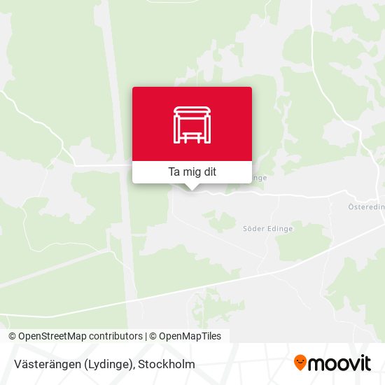 Västerängen (Lydinge) karta