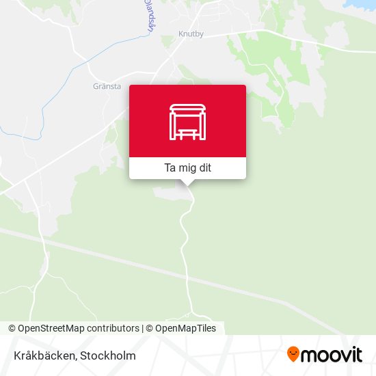 Kråkbäcken karta