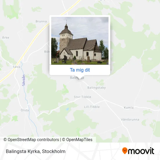 Balingsta Kyrka karta