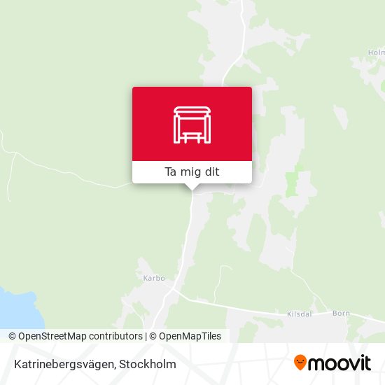 Katrinebergsvägen karta