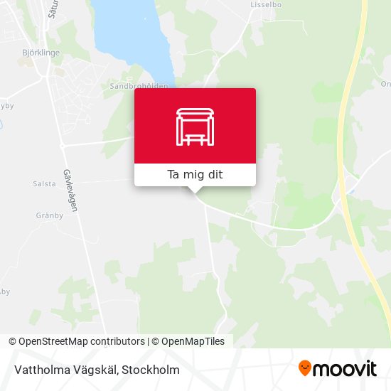Vattholma Vägskäl karta