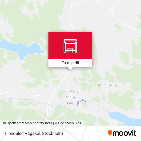 Finndalen Vägskäl karta