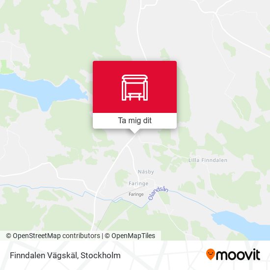 Finndalen Vägskäl karta