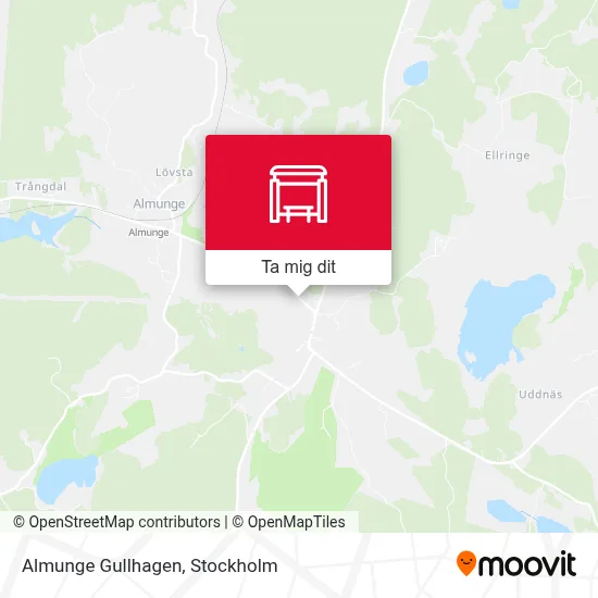 Almunge Gullhagen karta