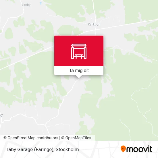 Täby Garage (Faringe) karta