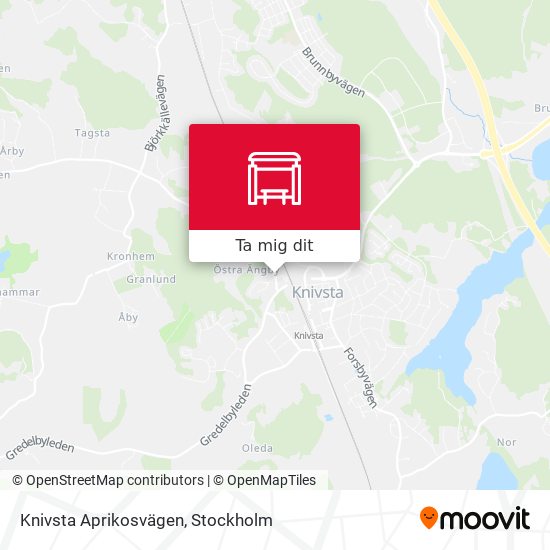 Knivsta Aprikosvägen karta