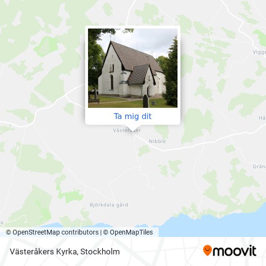 Västeråkers Kyrka karta