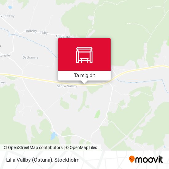 Lilla Vallby (Östuna) karta