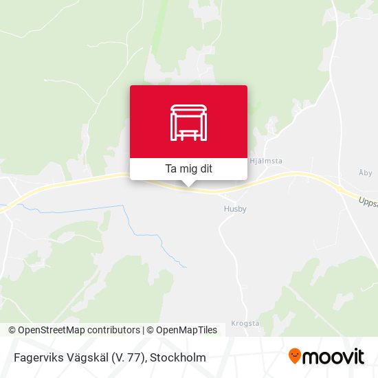 Fagerviks Vägskäl (V. 77) karta