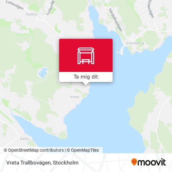 Vreta Trallbovägen karta