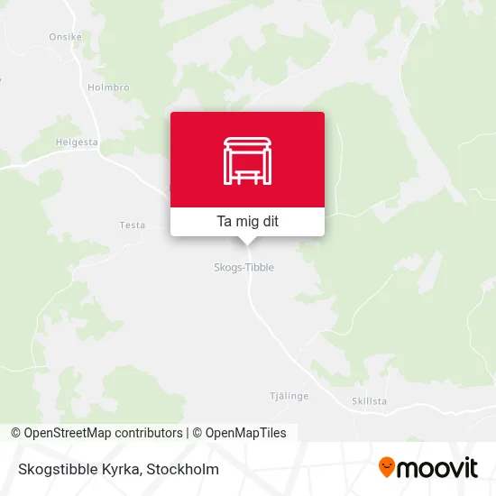 Skogstibble Kyrka karta