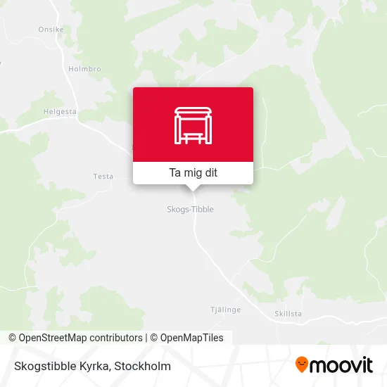 Skogstibble Kyrka karta