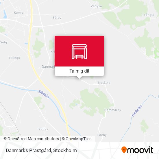 Danmarks Prästgård karta