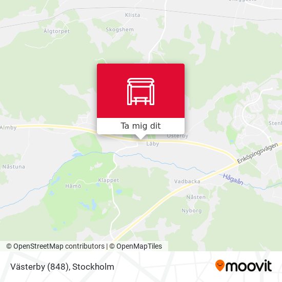 Västerby (848) karta