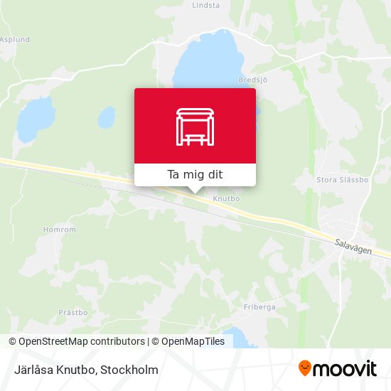 Järlåsa Knutbo karta
